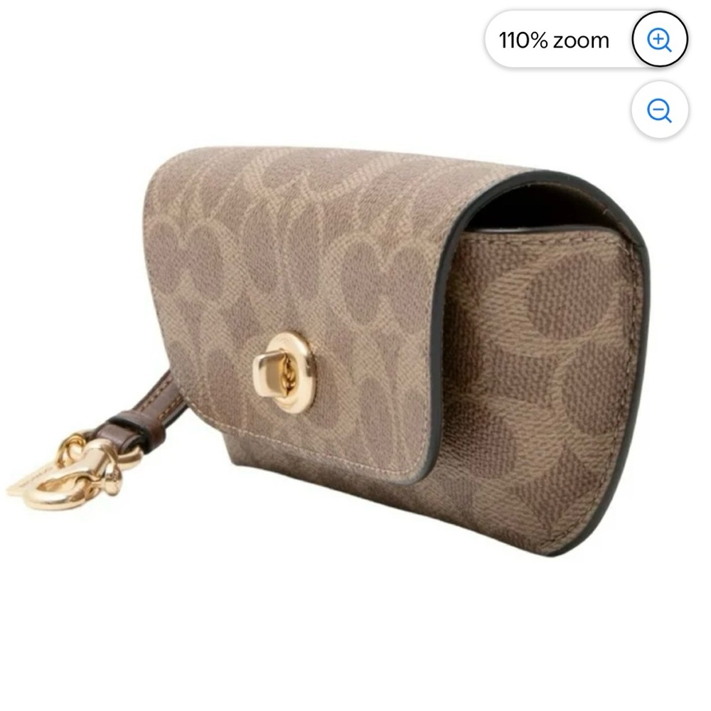 Coach Brown Signature Eyeglasses case - Picture 9 of 11